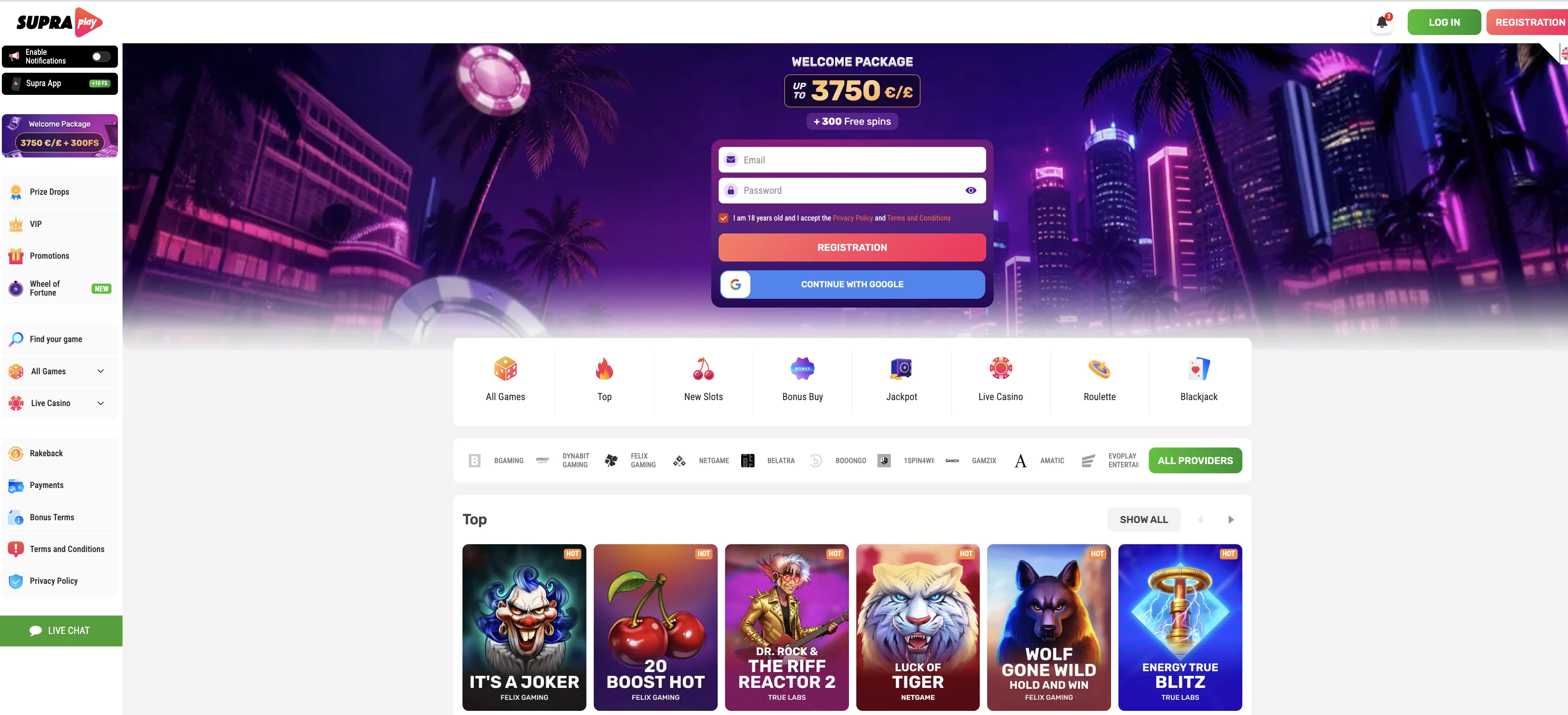 Supraplay Casino Review
