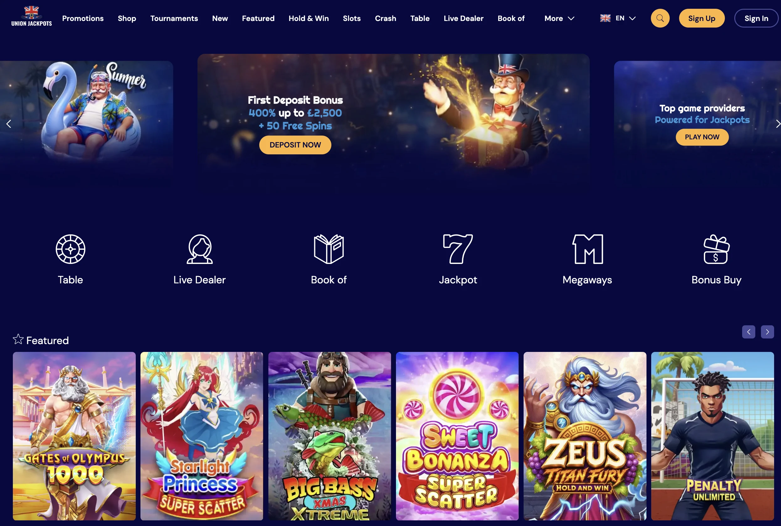 Union Jackpots Casino Review