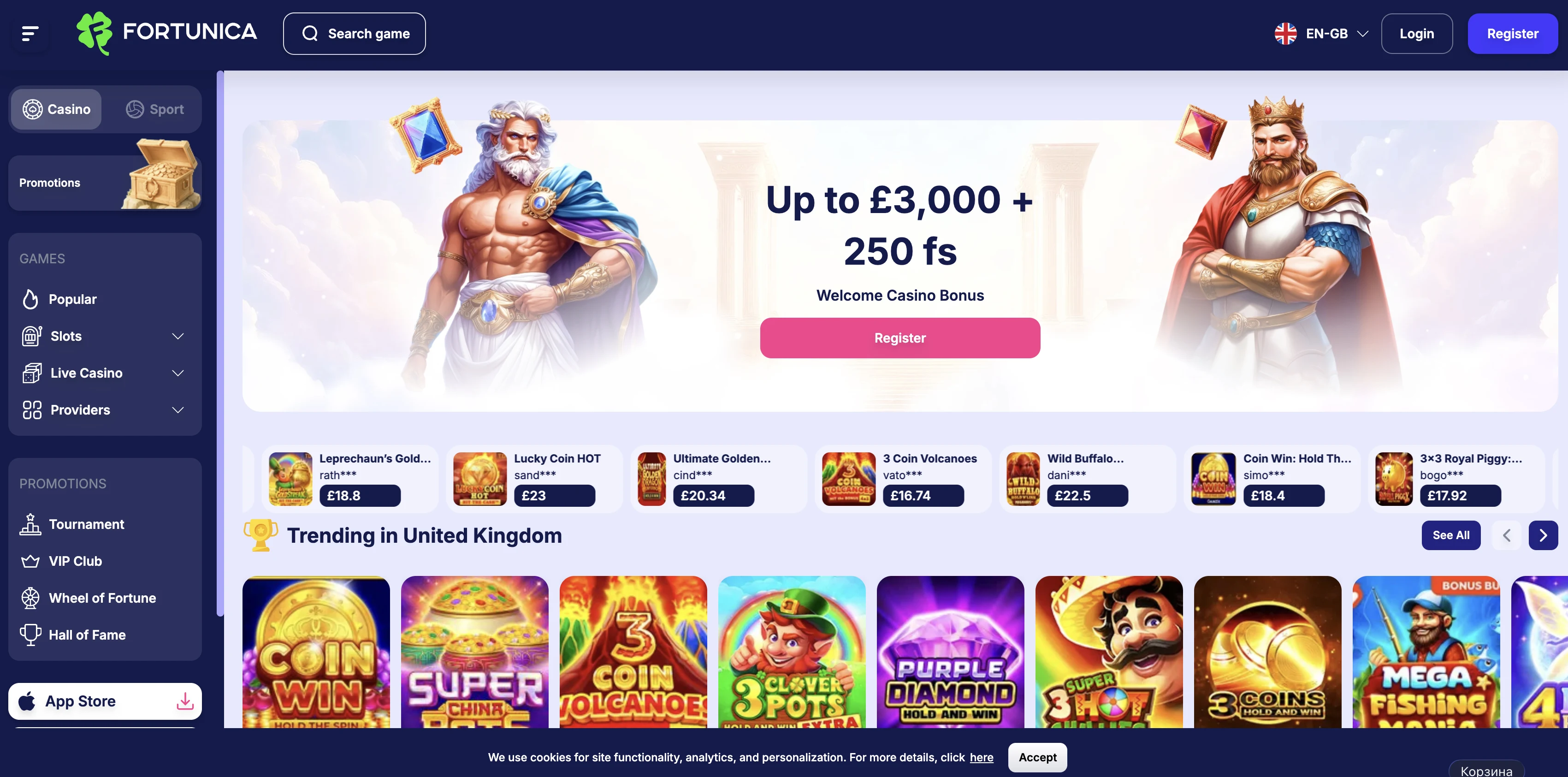 Fortunica Casino Review