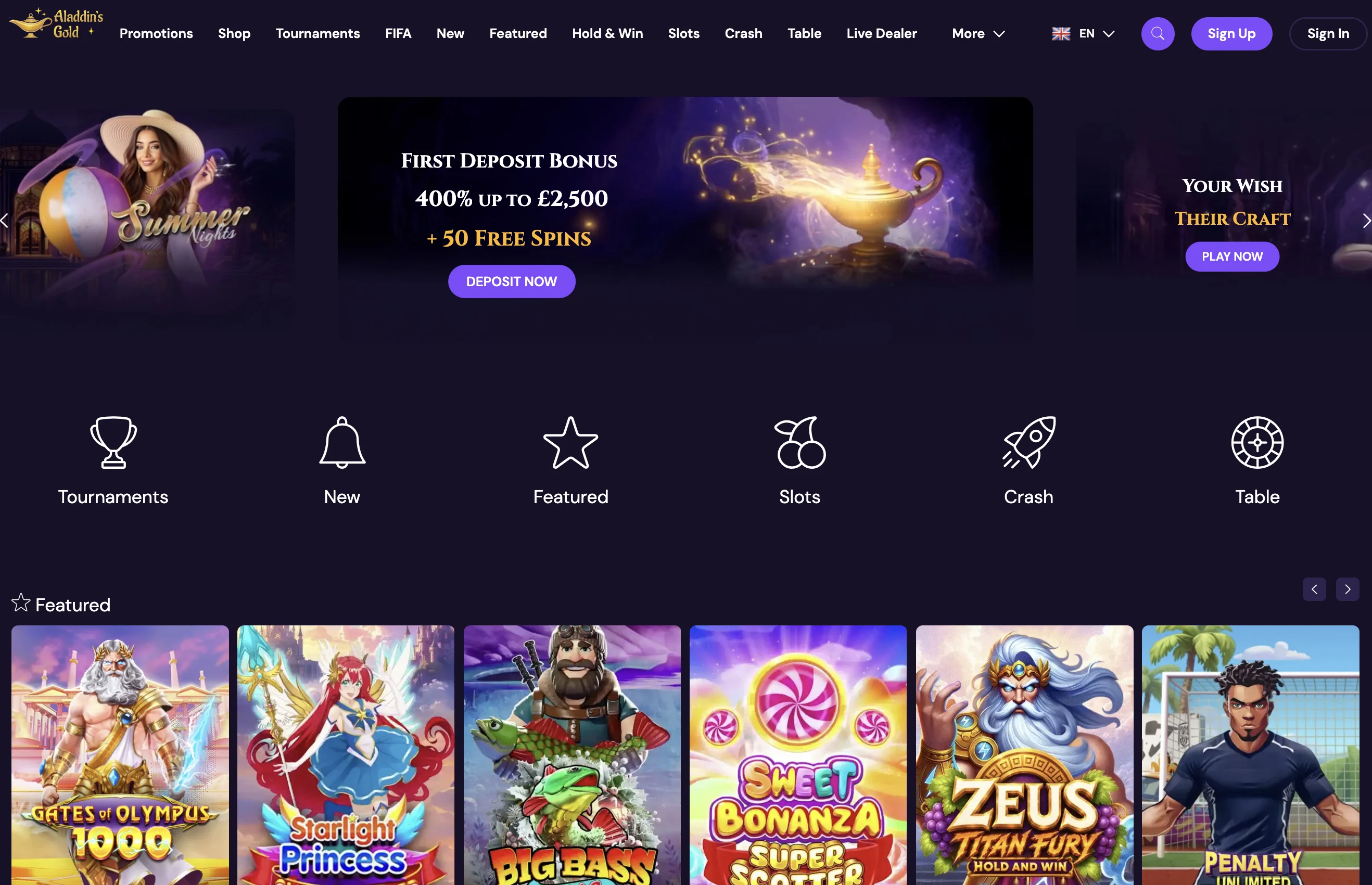 Aladdin's Gold Casino Review